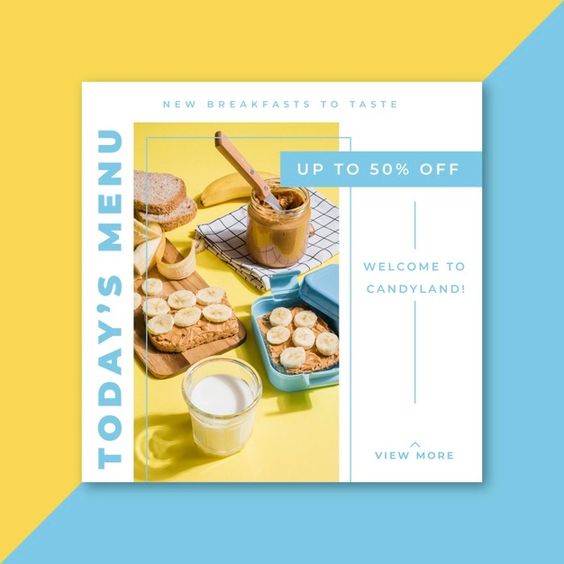 Social media image design with 2 layout option